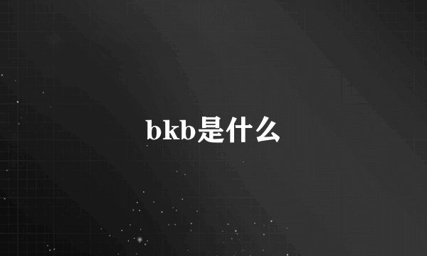 bkb是什么