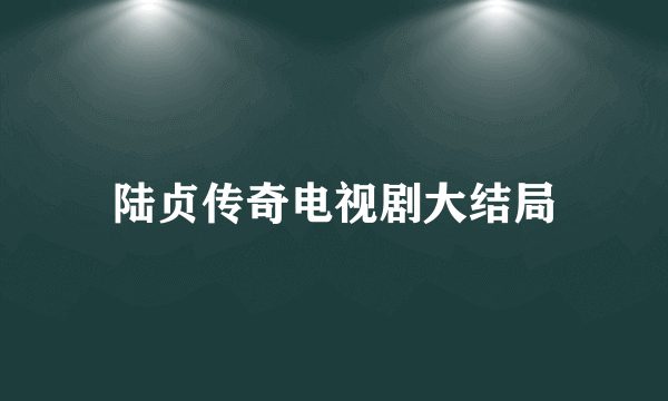 陆贞传奇电视剧大结局