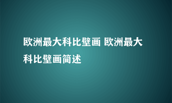 欧洲最大科比壁画 欧洲最大科比壁画简述