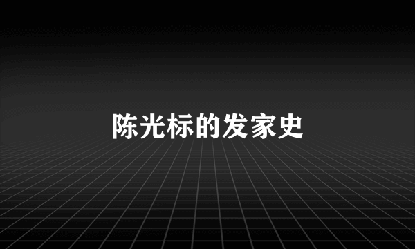 陈光标的发家史