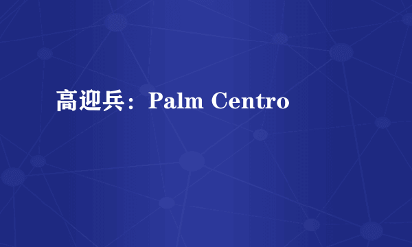 高迎兵：Palm Centro